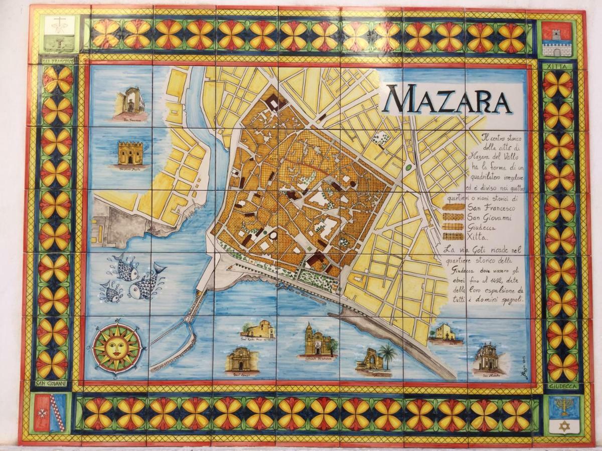 Case Vazzana - Cortile Sant'Agostino Mazara del Vallo Buitenkant foto